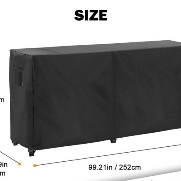 8 Feet Firewood Log Rack Cover Heavy Duty Outdoor Waterproof Dust Sun Protector - Picture 3 of 6